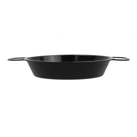 Paella PP Negra 120ml (20 Uds)