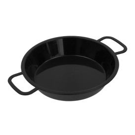 Paella PP Negra 120ml (20 Uds)