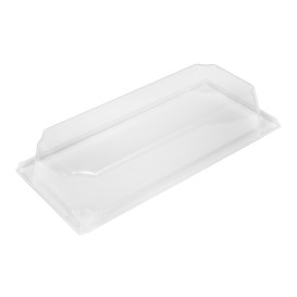 Tapa de Plástico PET para Envase 410ml 19,6x8,6cm (144 Uds)