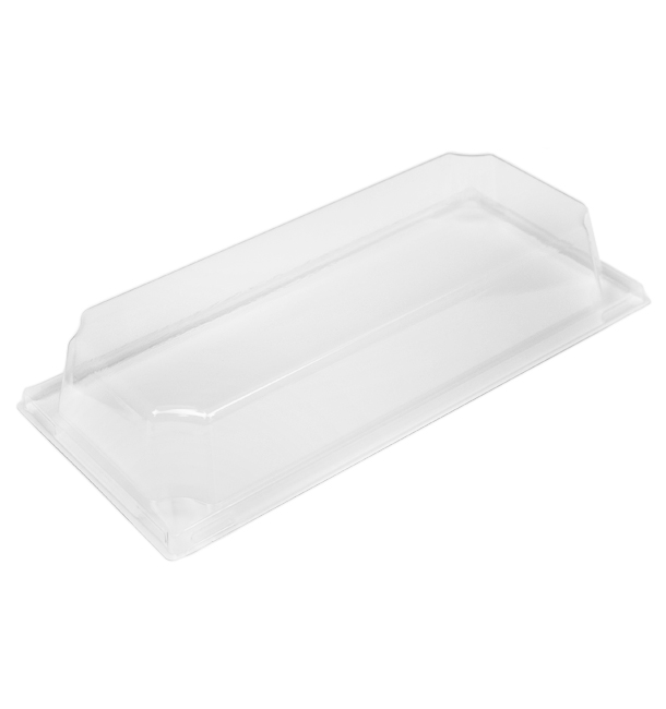 Tapa de Plástico PET para Envase 410ml 19,6x8,6cm (144 Uds)