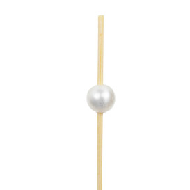 Pinchos de Bambú Decorados Perla 9cm (100 Uds)