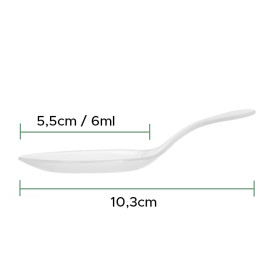Cuchara Degustación PP Transparente 10,3cm (25 Uds)