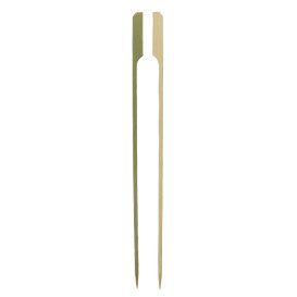 Pinchos de Bambú Decorados "Golf" Verde Natural 25cm (250 Uds)