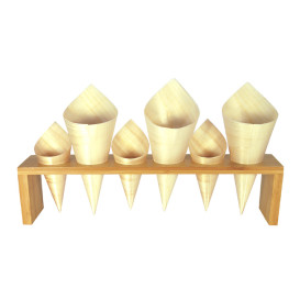 Soporte de Bambú para Conos 33,5x6x8cm (1 Ud)