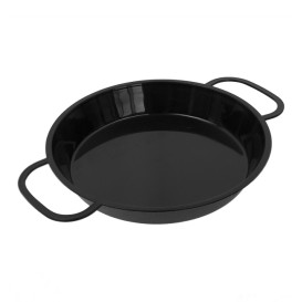 Paella PP Negra 300ml (10 Uds)