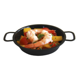 Paella PP Negra 120ml (20 Uds)
