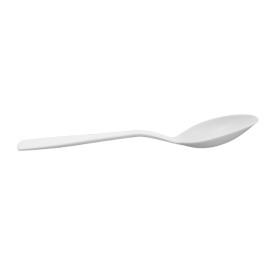 Cucharilla Reutilizable CPLA Blanco 10cm (50 Uds)