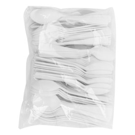 Cucharilla Reutilizable CPLA Blanco 10cm (50 Uds)