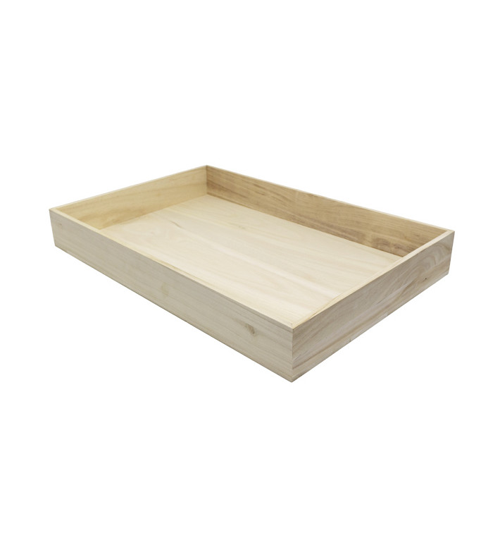 Caja para Presentación de Madera 60x40x7,5cm (1 Ud)