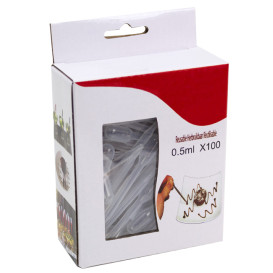 Pipeta de Plástico para Catering 0,5ml 7cm (2.000 Uds)