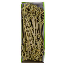 Pinchos de Bambú Lazo Verde Natural 10cm (100 Uds)