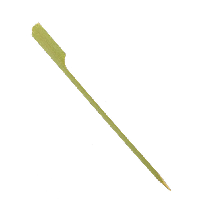 Pinchos de Bambú "Golf" Verde Natural 15cm (250 Uds)