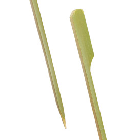 Pinchos de Bambú "Golf" Verde Natural 15cm (250 Uds)
