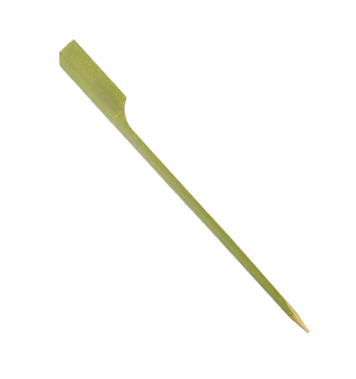 Pinchos de Bambú "Golf" Verde Natural 12cm (2.500 Uds)