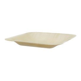 Plato de Madera Cuadrado 11,5x11,5cm (25 Uds)