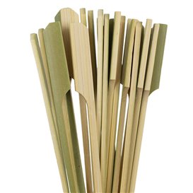 Pinchos de Bambú "Golf" Verde Natural 18cm (2.500 Uds)