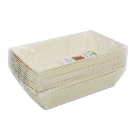Barqueta de Madera 500ml 20x12,5cm (12 Uds)