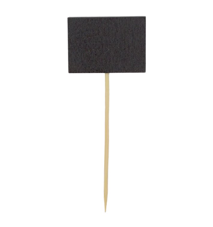 Pinchos de Bambú con Pizarra 90 mm (1.000 Uds)