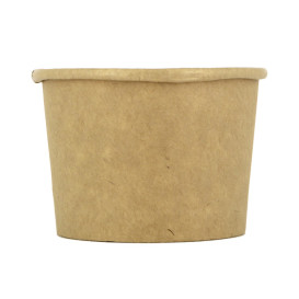 Tarrina Cartón Kraft para Salsas 100ml Ø7,3cm (50 Uds)