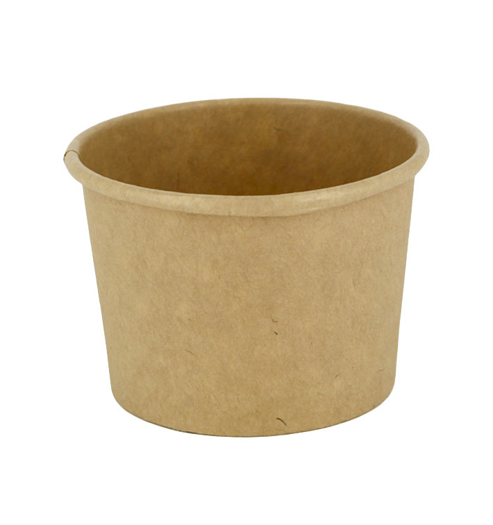 Tarrina Cartón Kraft para Salsas 100ml Ø7,3cm (1.000 Uds)