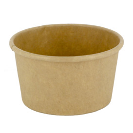 Tarrina Cartón Kraft para Salsas 75ml Ø7,3cm (50 Uds)