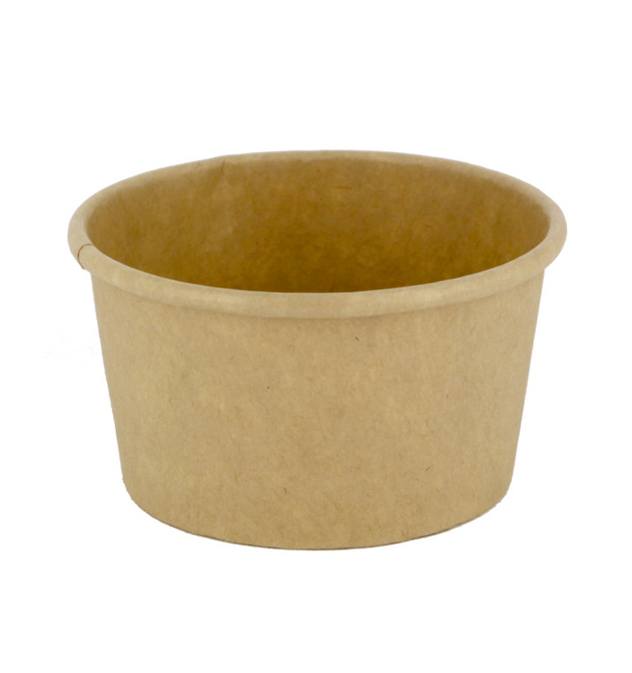 Tarrina Cartón Kraft para Salsas 75ml Ø7,3cm (1.000 Uds)