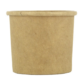Tarrina Cartón Kraft para Salsas 30ml Ø4,3cm (50 Uds)