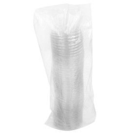 Tapa PET Transparente para Tarrina Salsas 50ml Ø6,3cm (50 Uds)
