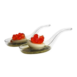 Cuchara Degustación Plástico Transp. 8 cm (24 Uds)