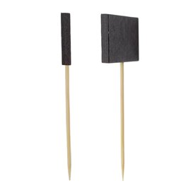 Pinchos de Bambú con Pizarra 90 mm (1.000 Uds)