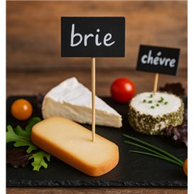 Pinchos de Bambú con Pizarra 90 mm (1.000 Uds)