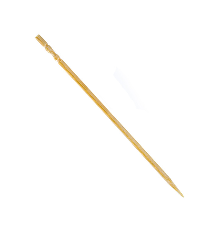 Palillos de Madera Redondo Torneado 65mm (24 Uds)