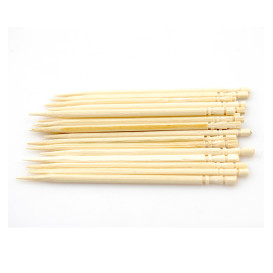 Palillos de Madera Redondo Torneado 65mm (24 Uds)
