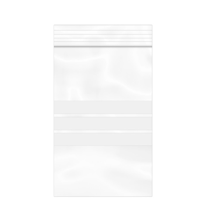 Bolsas ZIP Cierre a Presion y Banda Escritura 8x12cm G200 (1000 Uds)