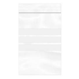 Bolsas ZIP Cierre a Presion y Banda Escritura 10x15cm G200 (100 Uds)