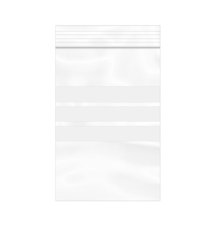 Bolsas ZIP Cierre a Presion y Banda Escritura 10x15cm G200 (100 Uds)