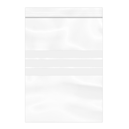 Bolsas ZIP Cierre a Presion y Banda Escritura 16x22cm G200 (100 Uds)