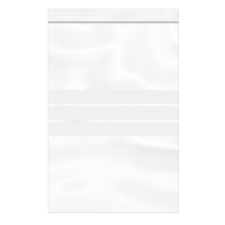 Bolsas ZIP Cierre a Presion y Banda Escritura 20x30cm G200 (100 Uds)