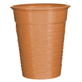 Vaso de Plástico PS Naranja 200ml Ø7cm (1.500 Uds)