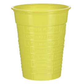 Vaso de Plástico PS Amarillo 200ml Ø7cm (50 Uds)