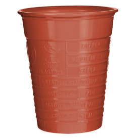 Vaso de Plástico PS Rojo 200ml Ø7cm (50 Uds)