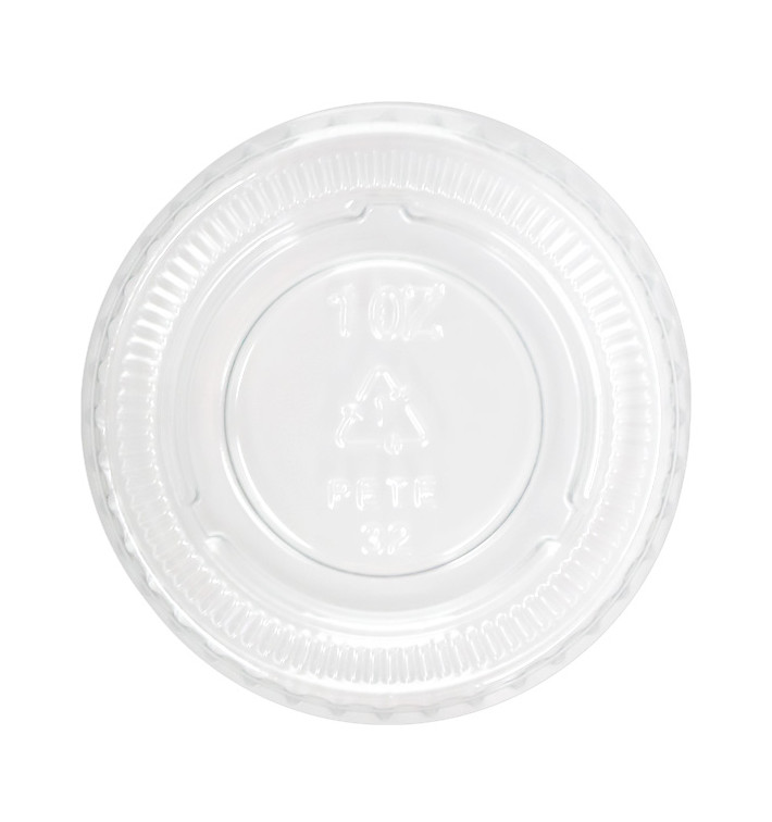 Tapa PET Transparente para Tarrina Salsas Ø4,8cm (100 Uds)