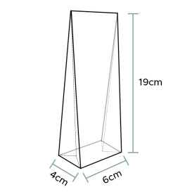 Bolsas Polipropileno Fondo Cuadrado 6x19+4cm G160 (100 Uds)