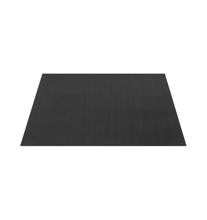 Mantel Individual de Papel Negro 30x40cm 40g/m² (500 Uds)