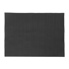 Mantel Individual de Papel Negro 30x40cm 40g/m² (500 Uds)