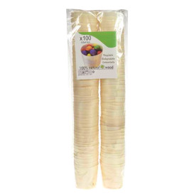 Vaso de Madera Degustación 0,5 Oz/14ml 4,4x4,5cm (100 Uds) Vaso de Madera Degustación 0,5 Oz/14ml 4,4x4,5cm (100 Uds)