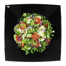 Plato Duro Reutilizable PP Llano Negro "Nice" 29cm (12 Uds)