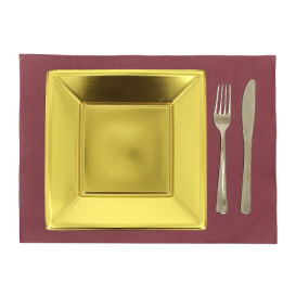 Mantel Individual de Papel Burdeos 30x40cm 40g/m² (1.000 Uds)