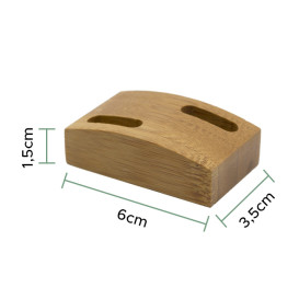 Soporte de Bambu para Pinchos 6x3,5cm (1 Ud)