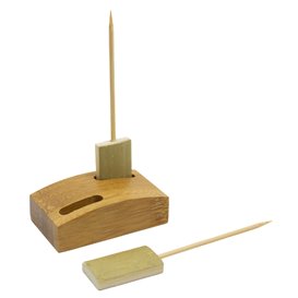 Soporte de Bambu para Pinchos 6x3,5cm (1 Ud)